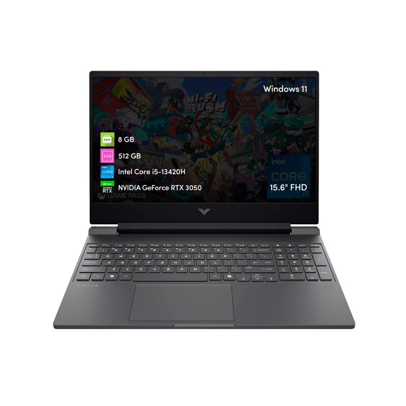 NOTEBOOK GAMER HP VICTUS INTEL CORE I5 8GB 512GB SSD RTX3050 15.6 FHD W11 - 1