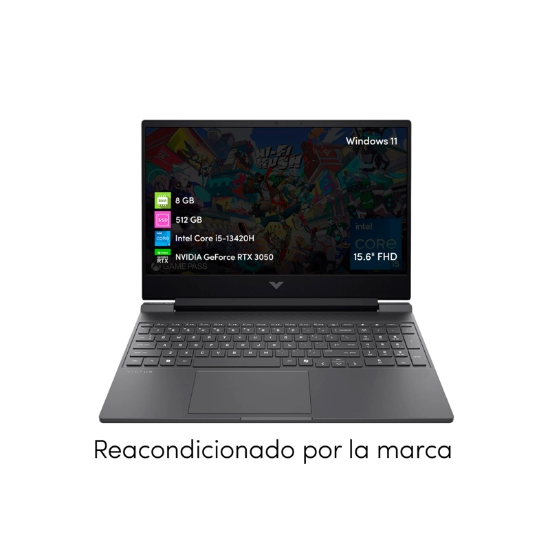 NOTEBOOK GAMER HP VICTUS INTEL CORE I5 8GB 512GB SSD RTX3050 15.6 FHD W11 - 5