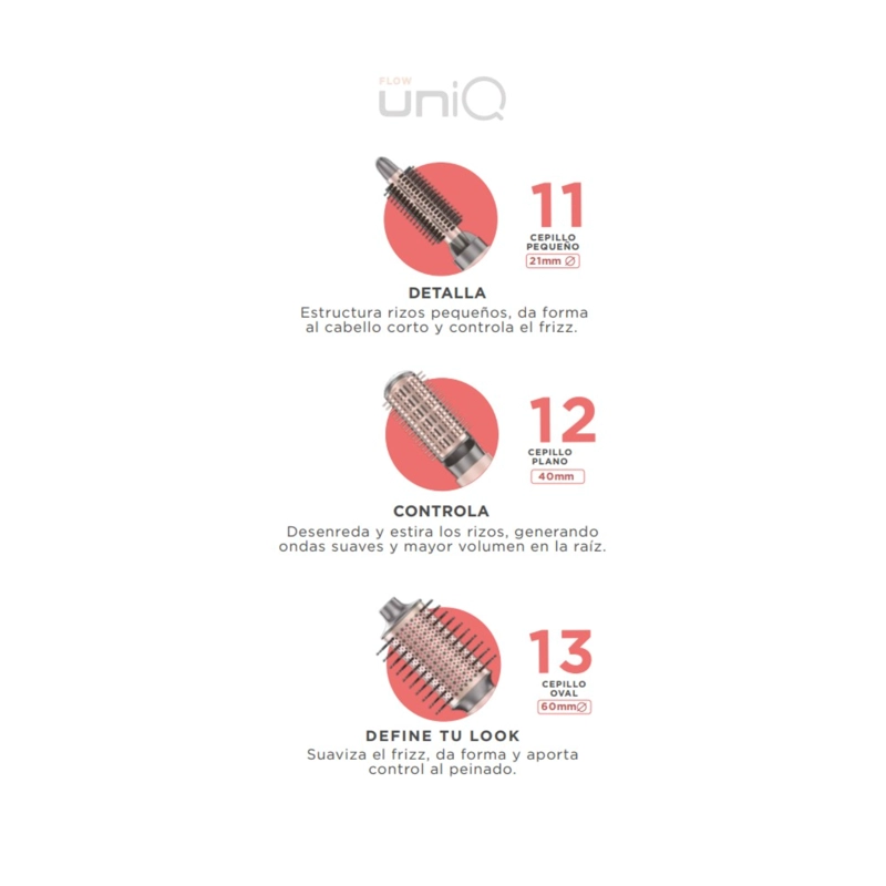 CEPILLO SECADOR GAMA MULTISTYLER UNIQ STYLER FLOW 15 ACC - 5