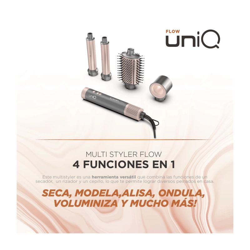 CEPILLO SECADOR GAMA MULTISTYLER UNIQ STYLER FLOW 4 ACC - 3