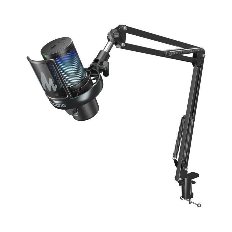 MICROFONO INALAMBRICO CONDENSADOR MAONO DM40 PRO S CON BRAZO ARTICULADO USB C - 2