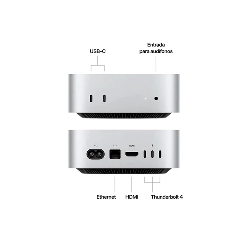 APPLE MAC MINI M4 16GB 512GB SSD GRIS - 3