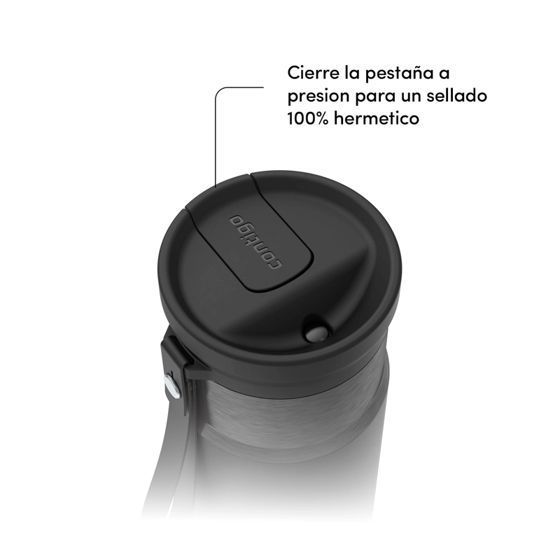 MUG TERMICO CONTIGO SNAPSEAL 473ML NEGRO - 2