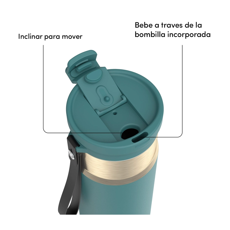 BOTELLA TERMICA CONTIGO DUAL SIP 710ML VERDE - 2