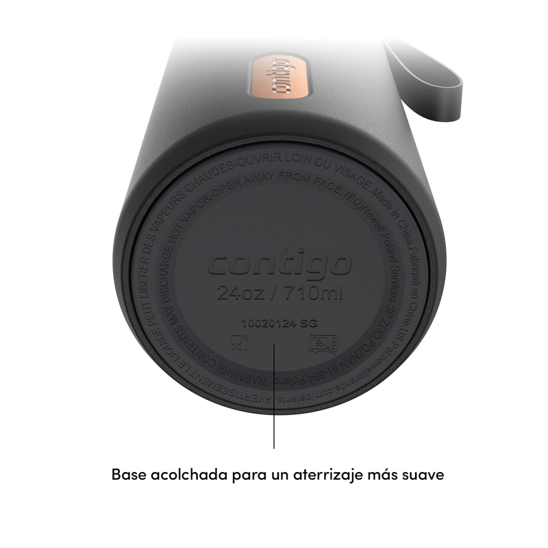 MUG TERMICO CONTIGO AUTOSEAL 710ML NEGRO COBRE - 4