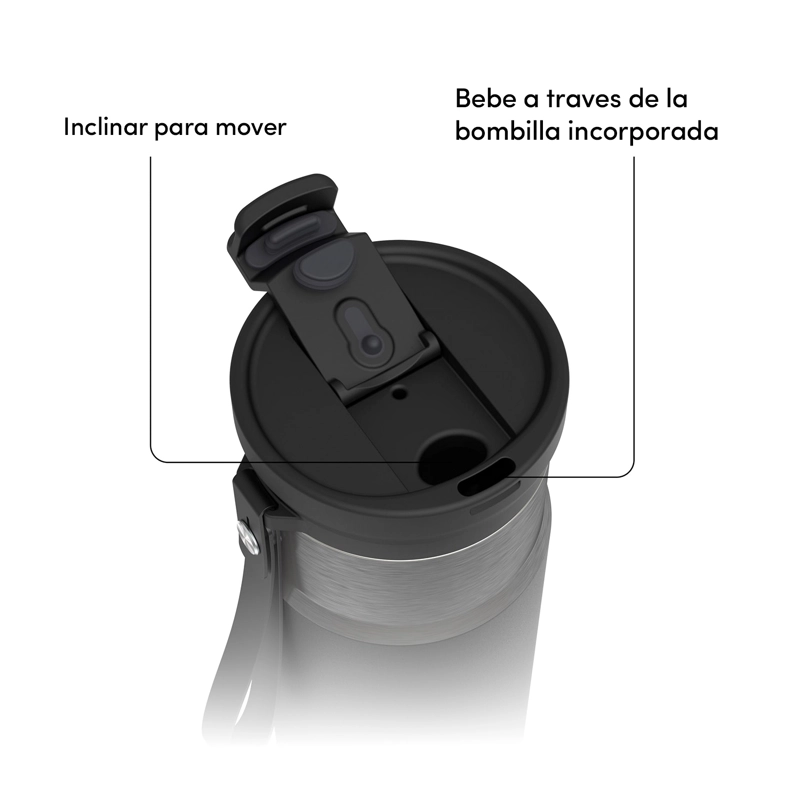 Botella Termica Contigo Dual Sip 710ml Negro - 2