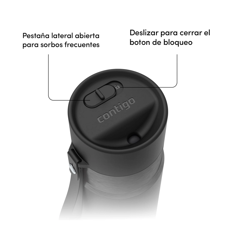 MUG TERMICO CONTIGO AUTOSEAL 710ML NEGRO - 2