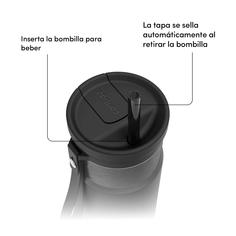 MUG TERMICO CONTIGO SNAPSEAL 710ML NEGRO - 3