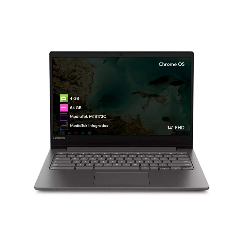 NOTEBOOK CHROMEBOOK LENOVO MEDIATEK 4GB 64GB 14' FHD CHROME OS - 1