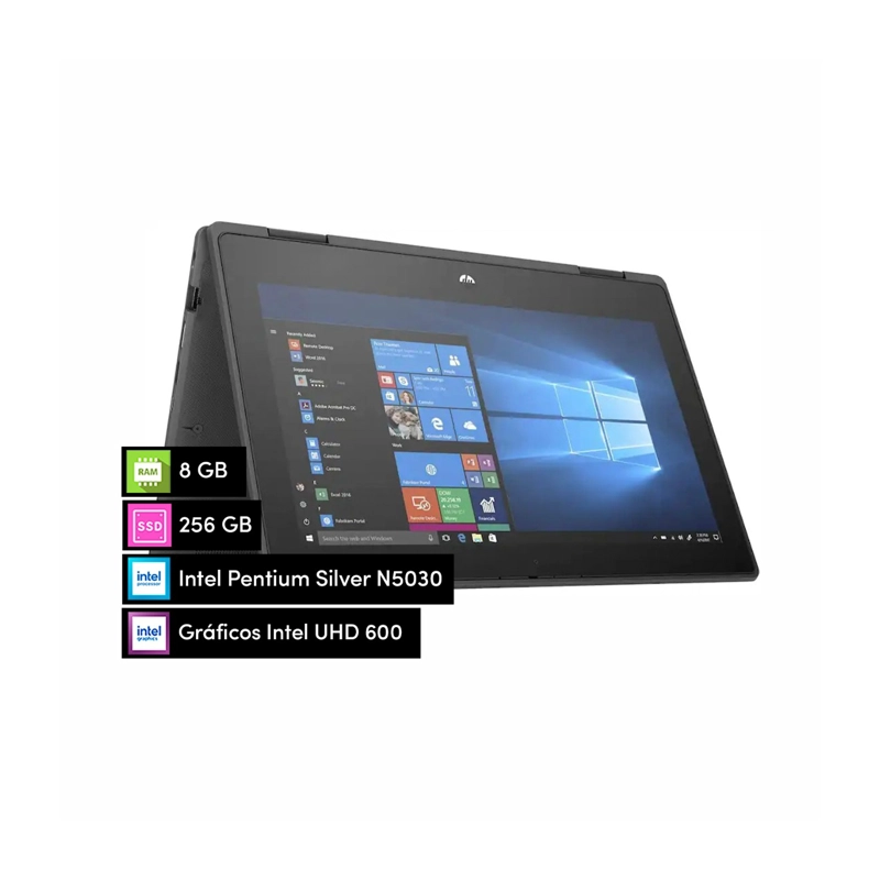 NOTEBOOK HP PROBOOK X360 INTEL N5030 8GB 256GB 11.6 TACTIL HD W11 - 1