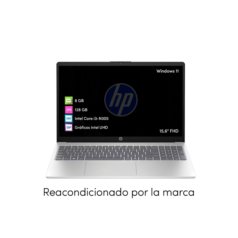 NOTEBOOK HP INTEL CORE I3-N305 8GB 128GB 15.6 FHD WIN11 - 2