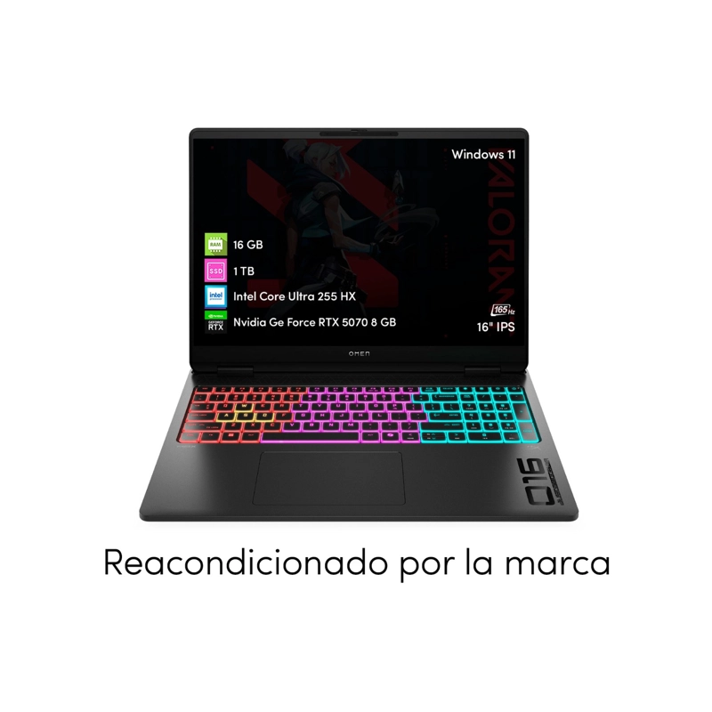 NOTEBOOK GAMER HP OMEN 16 INTEL CORE ULTRA 7 16GB 1TB SSD RTX5070 16' FHD W11 - 5