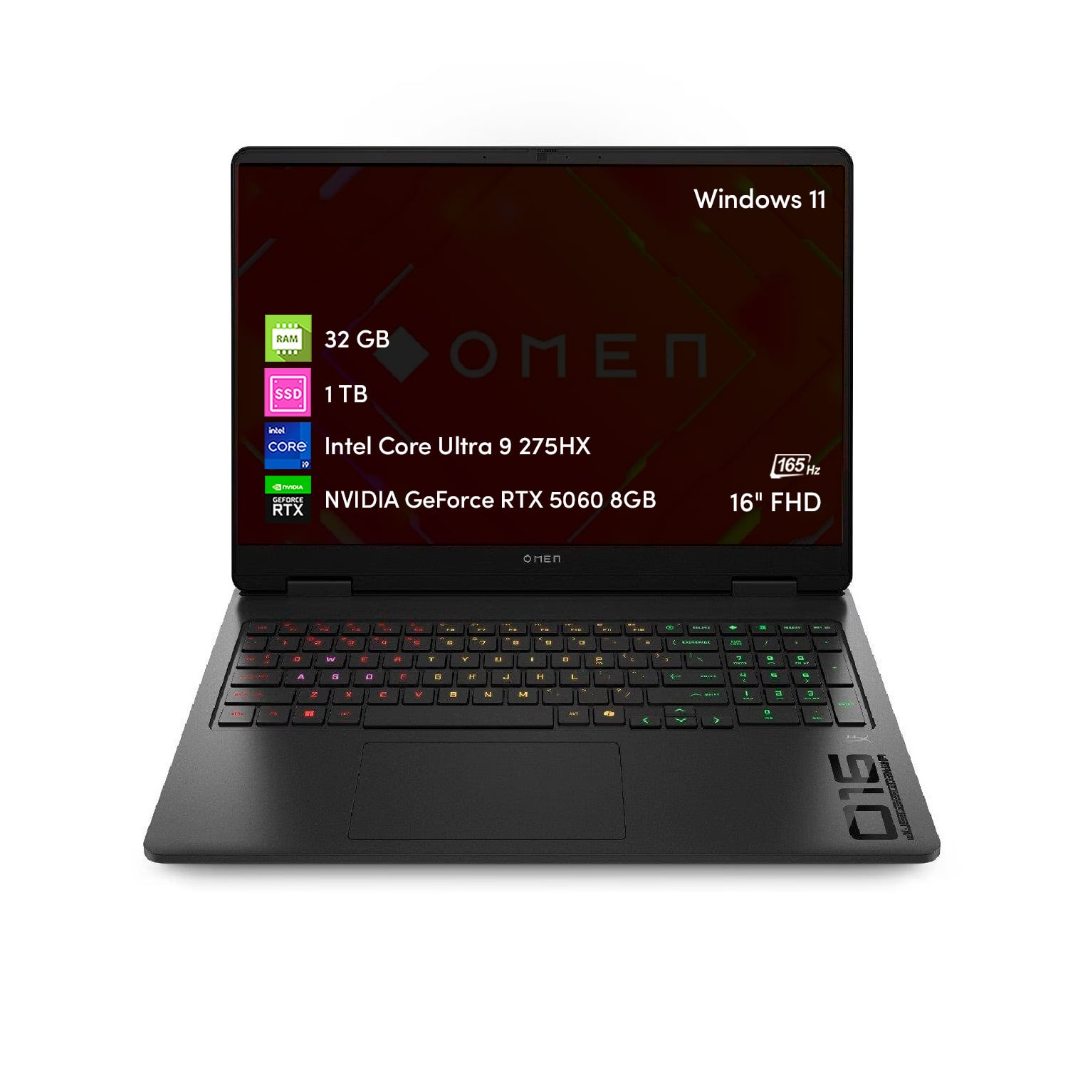 NOTEBOOK GAMER HP OMEN MAX INTEL ULTRA 9 32GB 1TB SSD RTX5060 16' FHD 165HZ - 1