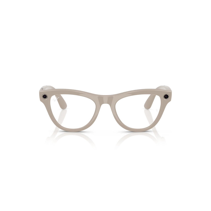 LENTES INTELIGENTES  RAYBAN META SKYLER GEN 1 GRIS BRILLANTE CRISTAL TRANSITIONS - 4
