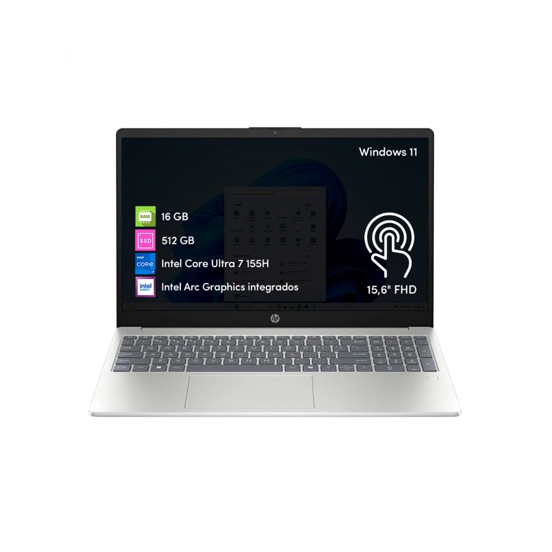 NOTEBOOK HP INTEL ULTRA 7 16GB 512GB SSD 15.6' TACTIL FHD WIN11 - 1