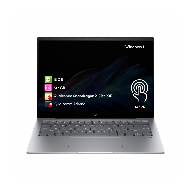 NOTEBOOK HP OMNIBOOK SNAPDRAGON X 16GB 512GB SSD 14' 2K TACTIL W11 - 1