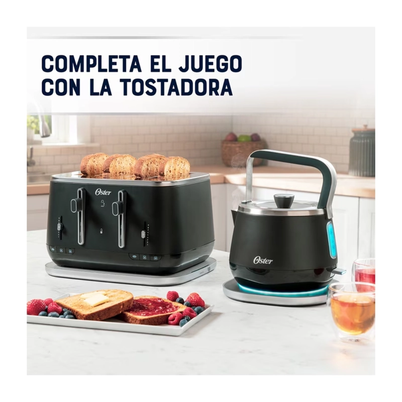 HERVIDOR PREMIUM OSTER 1.5 LT 4510 NEGRO ACERO INOX - 3