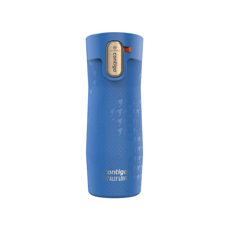 BOTELLA TERMICA CONTIGO WEST LOOP 473ML ANTIDERRAME FRIO Y CALOR AZUL - 1