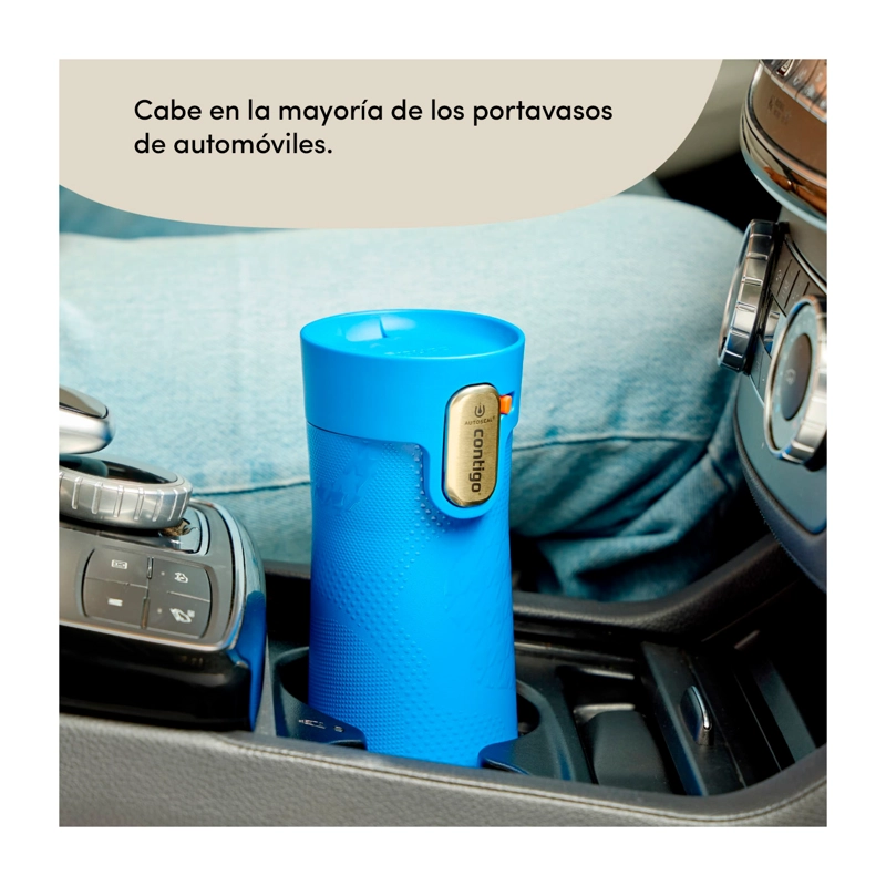 BOTELLA TERMICA CONTIGO WEST LOOP 473ML ANTIDERRAME FRIO Y CALOR AZUL - 6