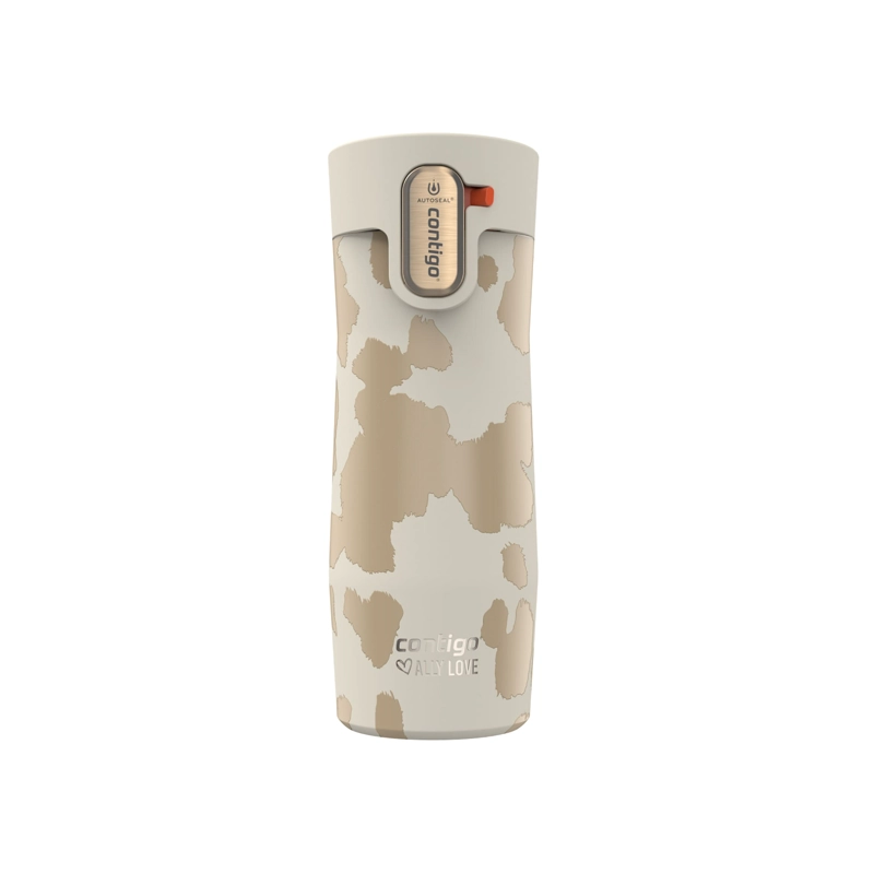 BOTELLA TERMICA CONTIGO WEST LOOP 473ML ANTIDERRAME FRIO Y CALOR OATMILK - 1