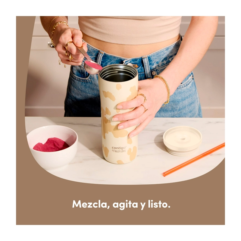 BOTELLA TERMICA CONTIGO STREETERVILLE 710ML ANTIFUGAS OATMILK COWHIDE - 4