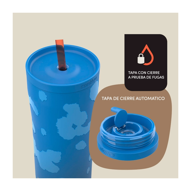 BOTELLA TERMICA CONTIGO STREETERVILLE 710ML ANTIFUGAS AZUL - 3