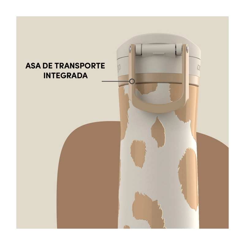 BOTELLA TERMICA CONTIGO AUTOPOP JACKSON 710ML ANTIDERRAME OATMILK - 6