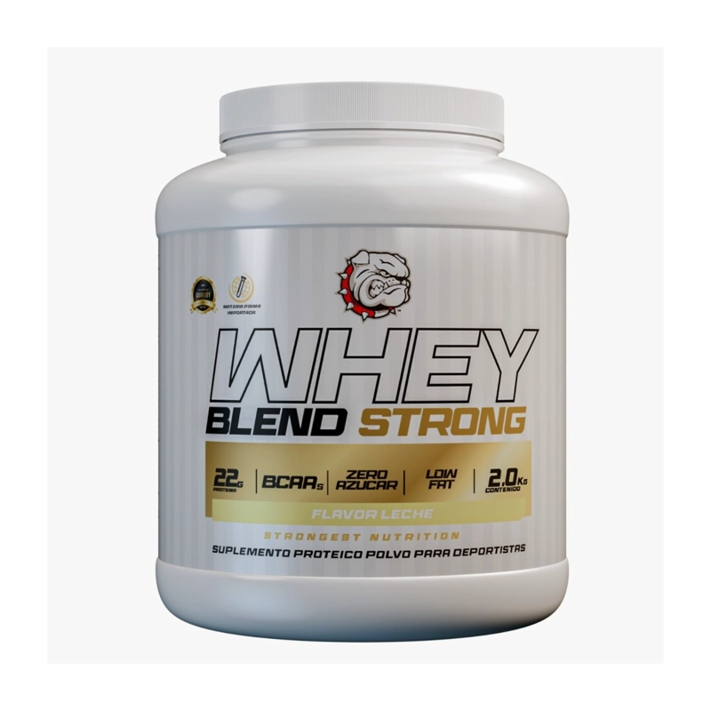 PROTEINA WHEY BLEND STRONGEST 2KG LECHE - 1