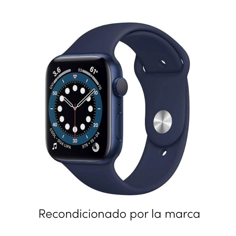 RELOJ APPLE WATCH SERIES 6 44MM GPS + WIFI BLUE ALUMINION CASE DEEP NAVY SPORT BAND - 2