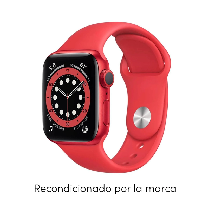 RELOJ APPLE WATCH SERIES 6 40MM GPS RED ALUMINUM CASE RED SPORT BAND - 2