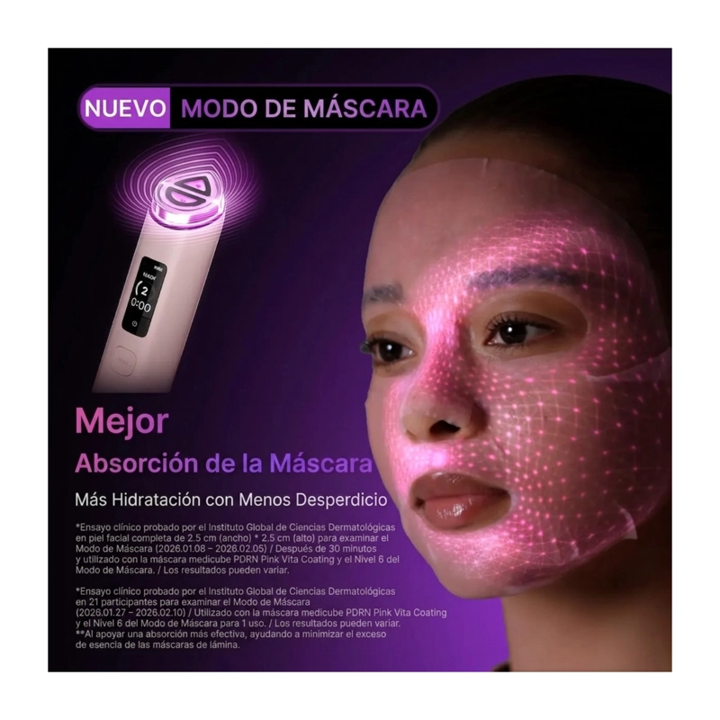 DISPOSITIVO FACIAL MEDICUBE BOOSTER PRO X2 7 EN 1 BLANCO 2026 - 4