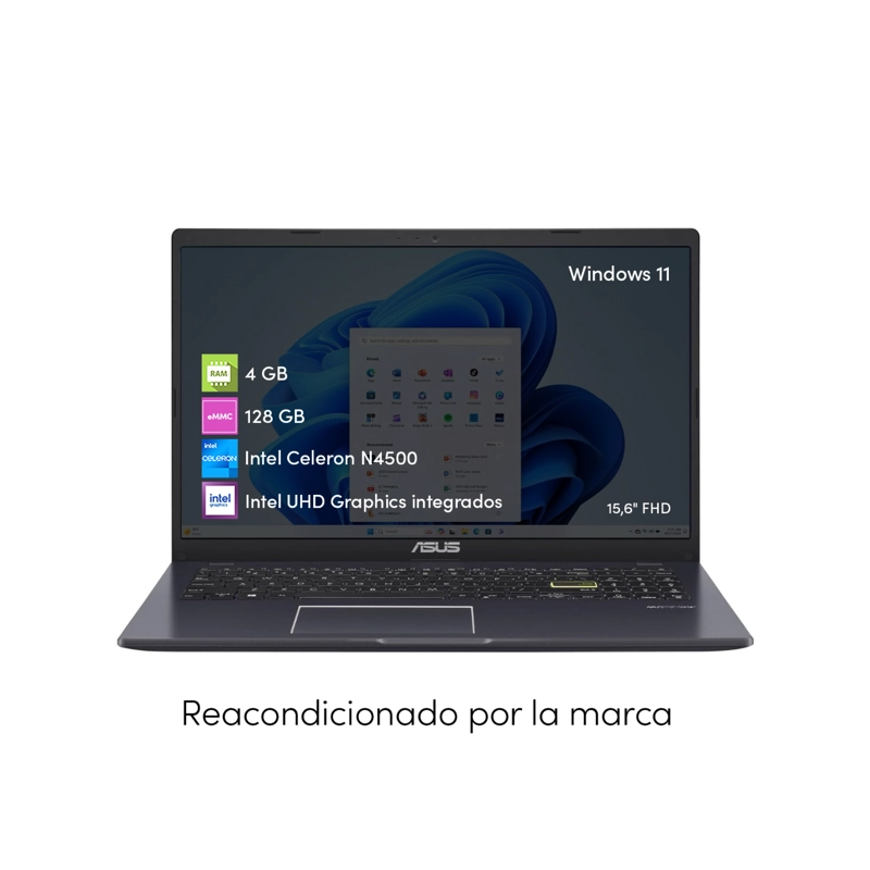 NOTEBOOK ASUS VIVOBOOK GO CELERON 4GB 128GB 15.6 FHD W11 - 2