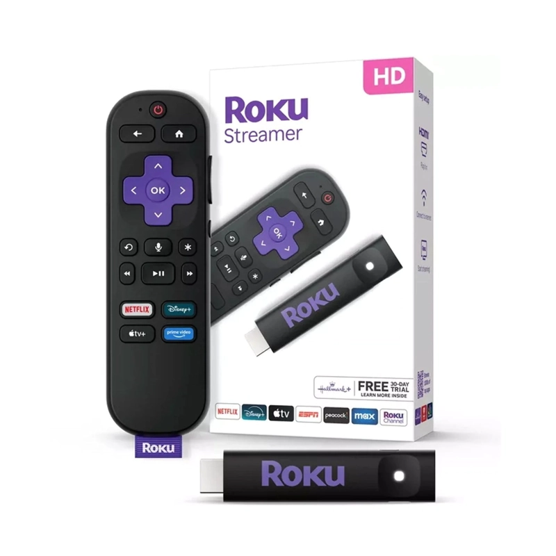 DISPOSITIVO DE STREAMING ROKU 3840S2 STREAMER HD CONTROL VOZ NETFLIX DISNEY+ - 1