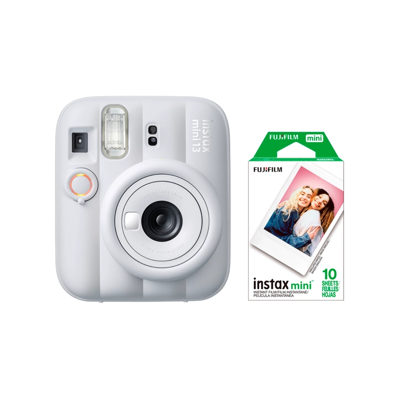 KIT CAMARA INSTANTANEA INSTAX MINI 13 BLANCO + FILM 10 - 1