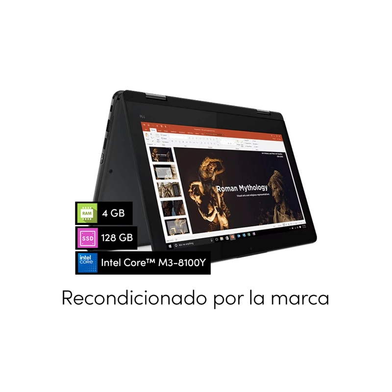 NOTEBOOK X360 LENOVO THINKPAD YOGA CORE M3 4GB 128GB SSD 11.6 HD TACTIL W11PRO - 2