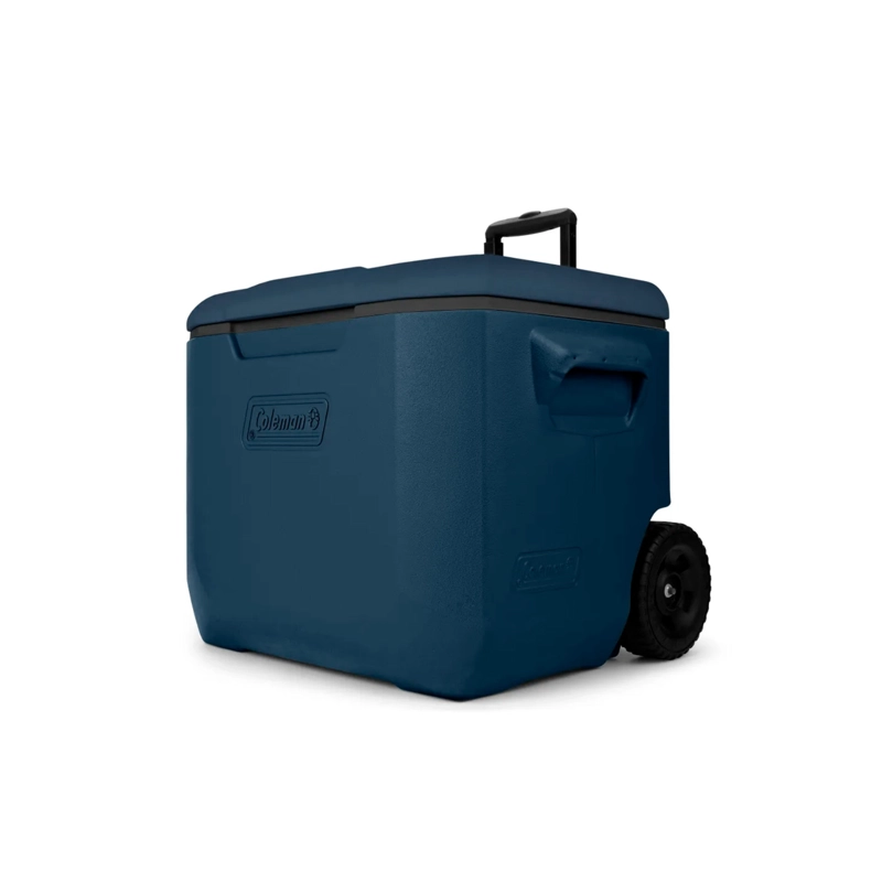COOLER CON RUEDAS COLEMAN CHILLER 57LT AZUL SAPPHIRE TEMPLOCK - 2