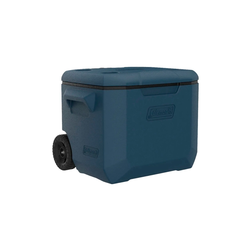 COOLER CON RUEDAS COLEMAN CHILLER 57LT AZUL SAPPHIRE TEMPLOCK - 3