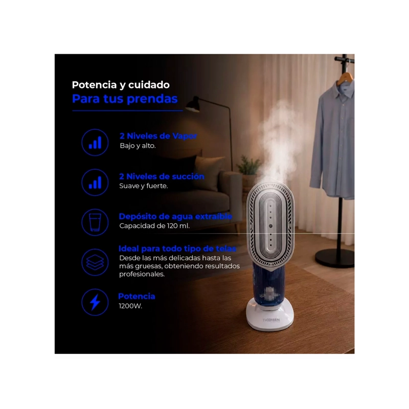 PLANCHA A VAPOR CON SUCCION THORBEN VACUUM STEAMER PRO - 3