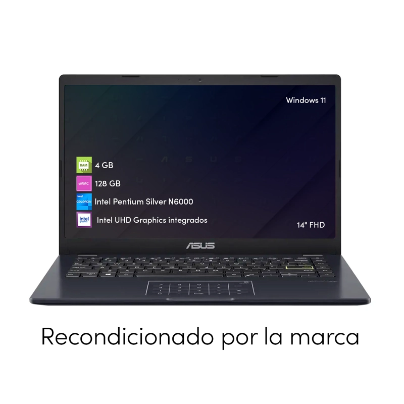 NOTEBOOK ASUS L410 PENTIUM N6000 4GB 128GB 14 FHD WIN11 - 2