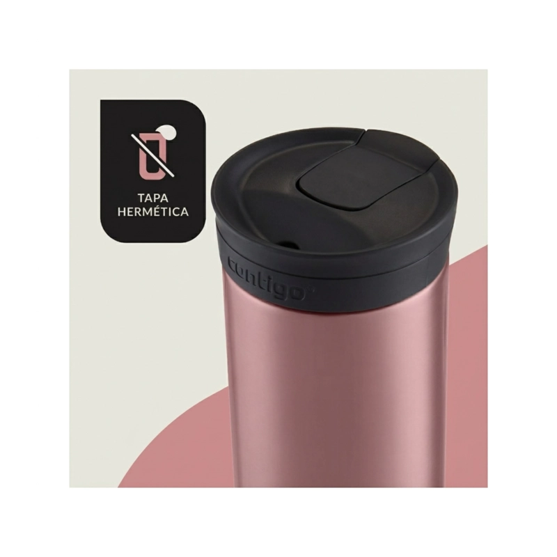 VASO TERMICO CONTIGO HURON 473ML FRIO Y CALIENTE ROSADO - 2