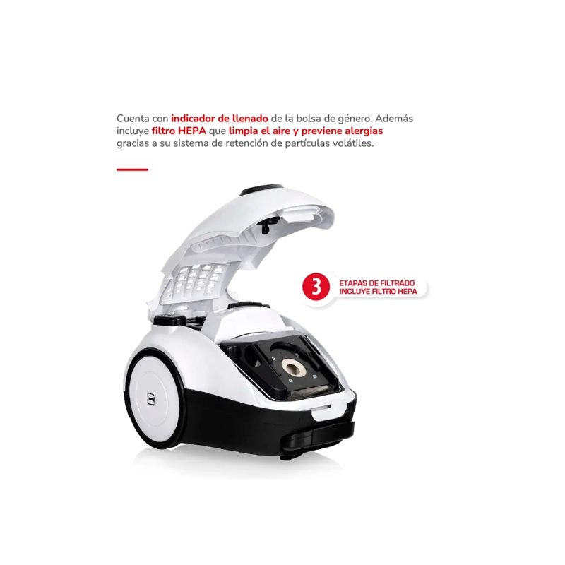 ASPIRADORA DE ARRASTRE THOMAS TH-1870 FILTRO HEPA 1800W - 6