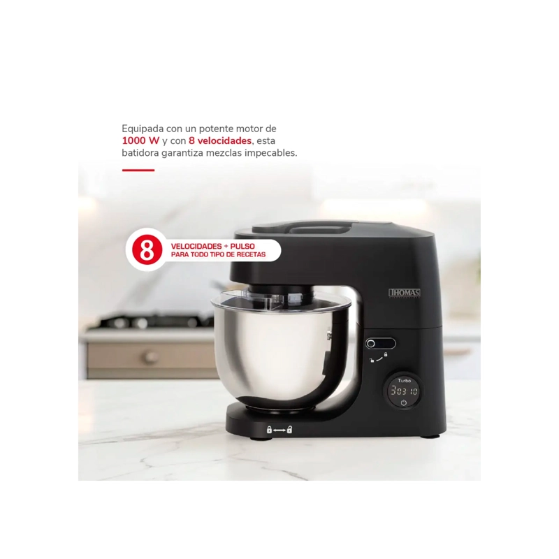 BATIDORA PLANETARIA THOMAS TH-915PND PLANETARY 5L 1000W 8 VE - 5