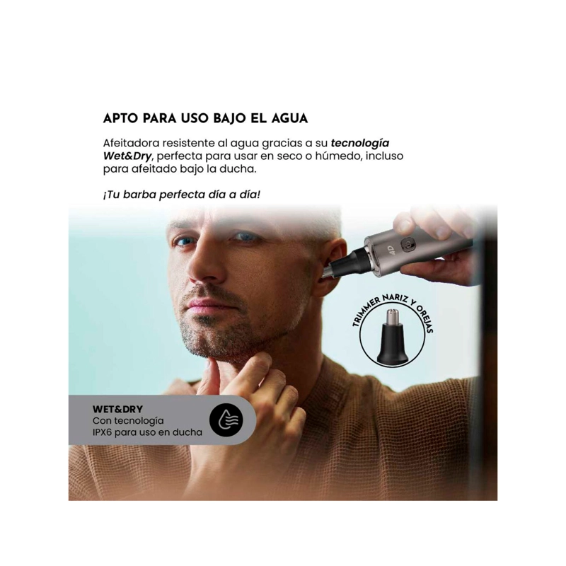 AFEITADORA SIEGEN SG-7220 ONE SHAVE MAX 3 USB WET & DRY 4D - 5