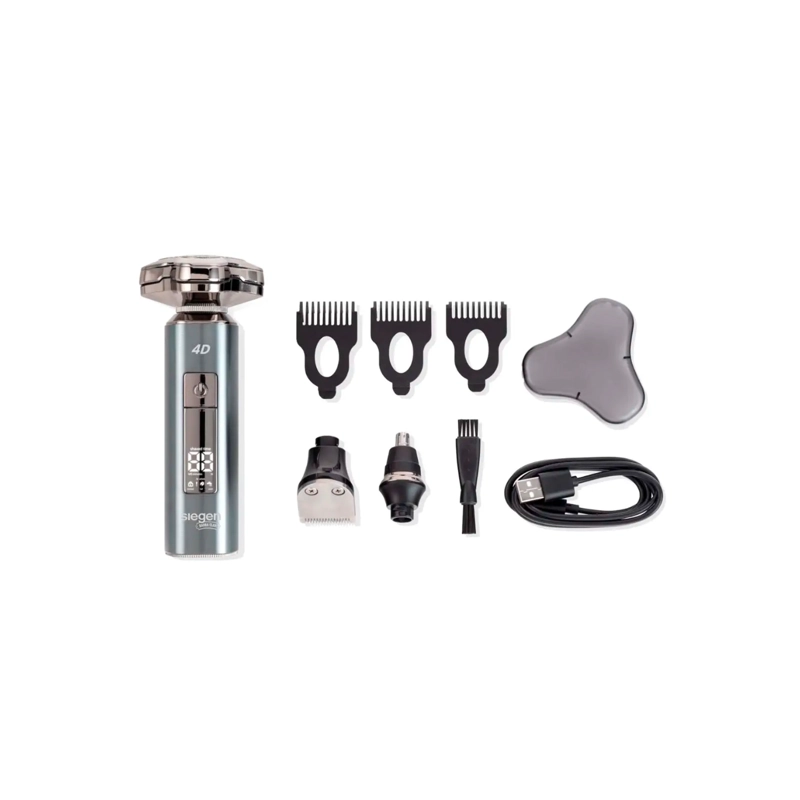AFEITADORA SIEGEN SG-7225 ONE SHAVE GLIDE 3 EN 1 USB WET & DRY - 5
