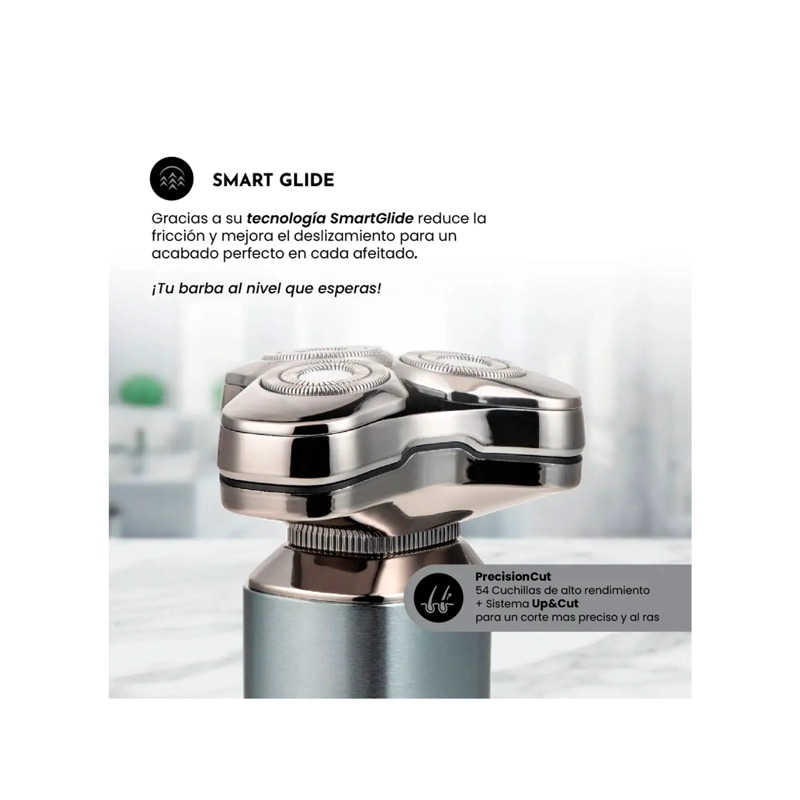 AFEITADORA SIEGEN SG-7225 ONE SHAVE GLIDE 3 EN 1 USB WET & DRY - 7
