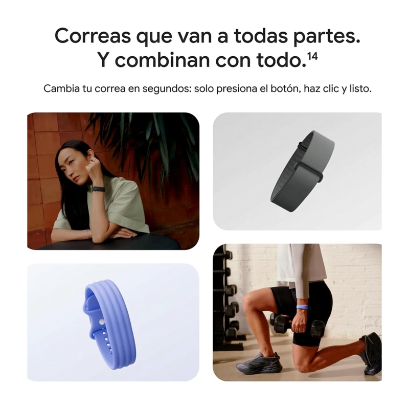 PULSERA INTELIGENTE GOOGLE FITBIT AIR SMART HEALTH TRACKER NEGRO - 7