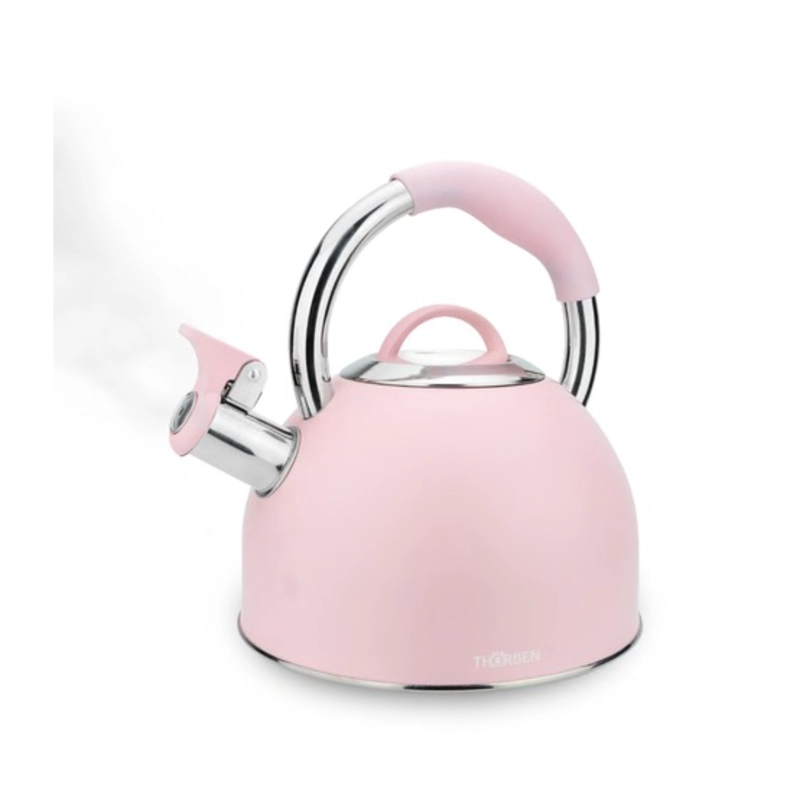TETERA THORBEN TEA TIME 2.5L ACERO INOXIDABLE SILBADORA ROSA - 2