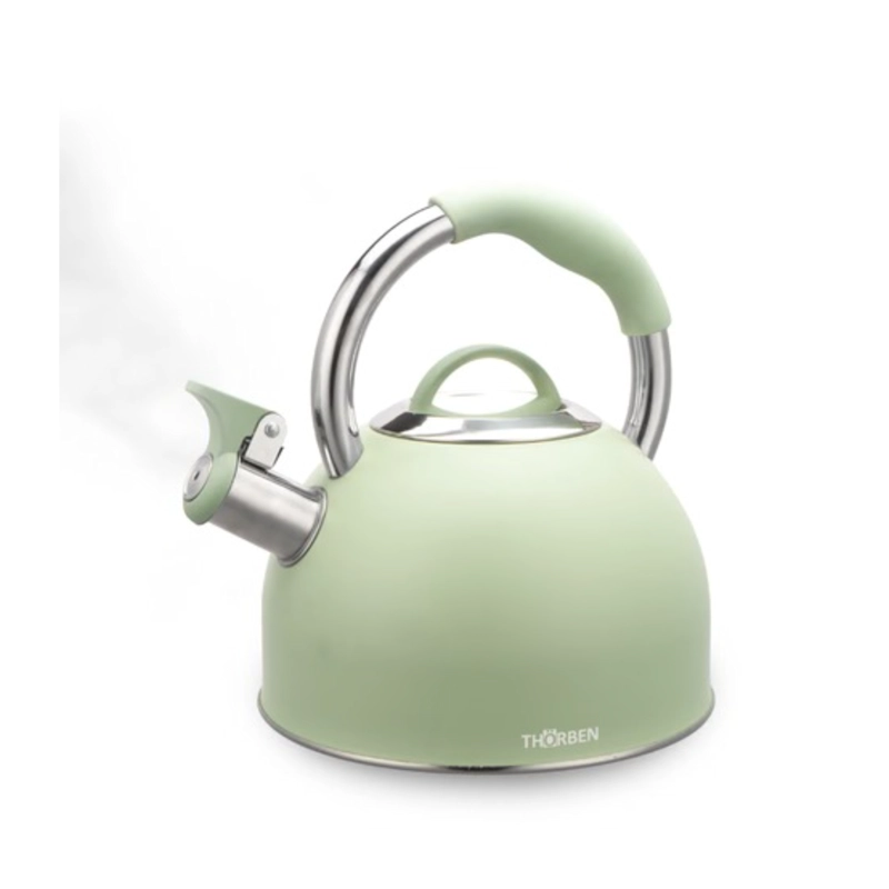 TETERA THORBEN TEA TIME 2.5L ACERO INOXIDABLE SILBADORA VERDE - 2