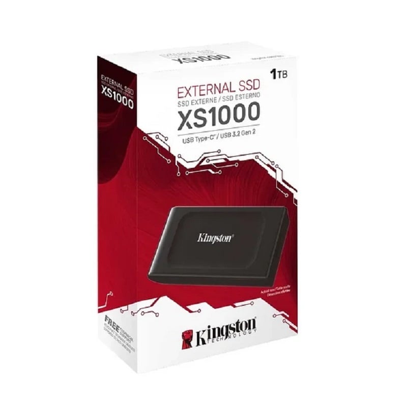DISCO DURO KINGSTON EXTERNO XS1000 2TB USB 3.2 GEN 2 NEGRO - 2