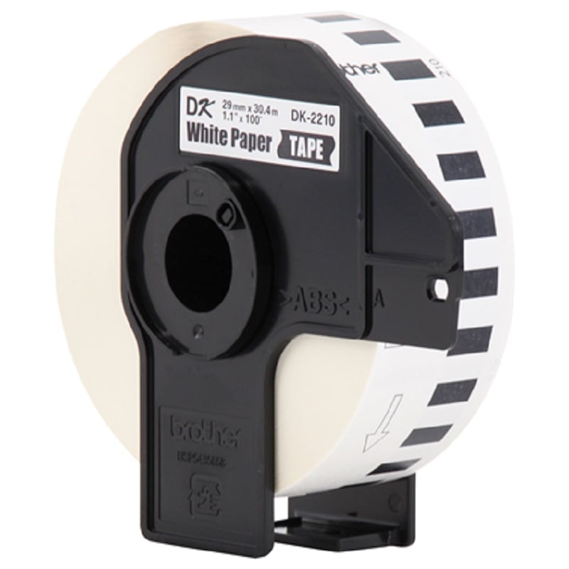 CINTA TERMICA BROTHER DK2210 ETIQUETAS DE IMPRESORA 30 MTS. BLANCO - 2
